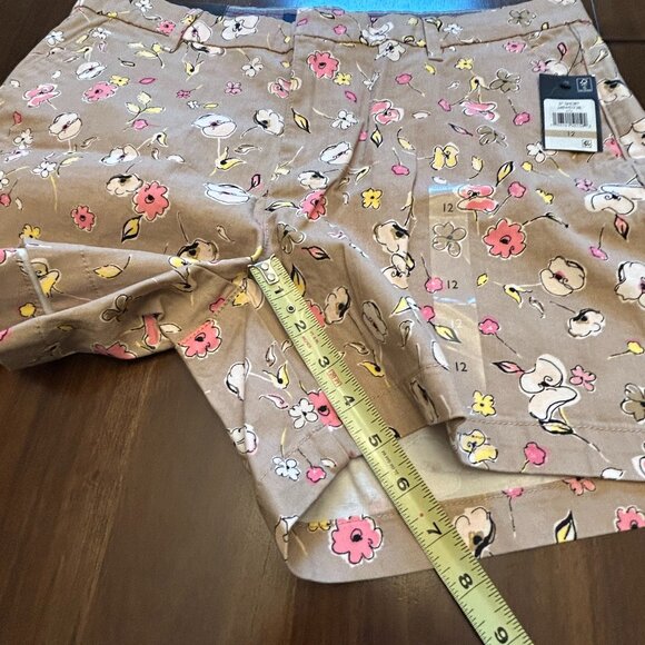 NWT Tommy Hillfiger Women's Hollywood Printed Mid-Rise Shorts Size 12 - Picture 14 of 15